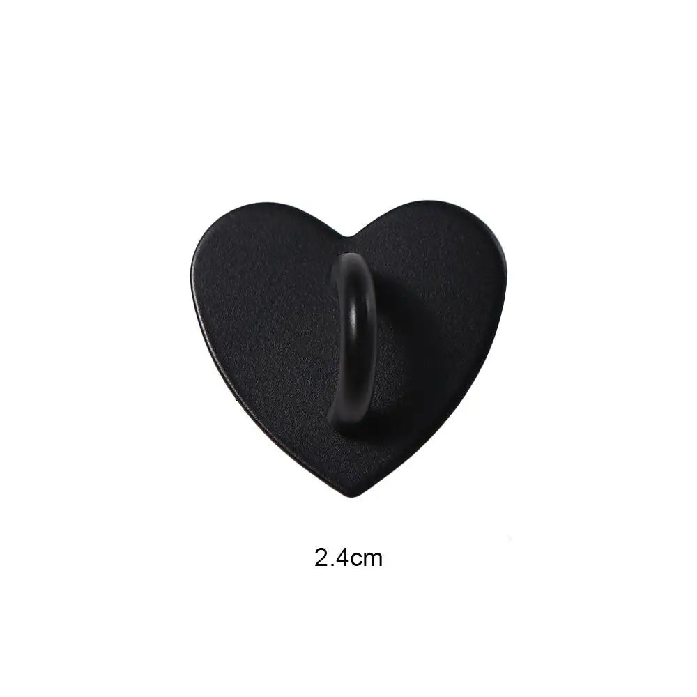 Colorful Keychain Hooks Phone Case Finger Ring Diy Phone Case Heart Finger Ring Phone Stand Holder Phone Charm Accessories