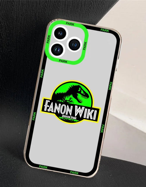 Load image into Gallery viewer, Jurassic Park Dinosaur World Phone Case For iPhone 11 12 Mini 13 14 Pro Max Transparent Shell
