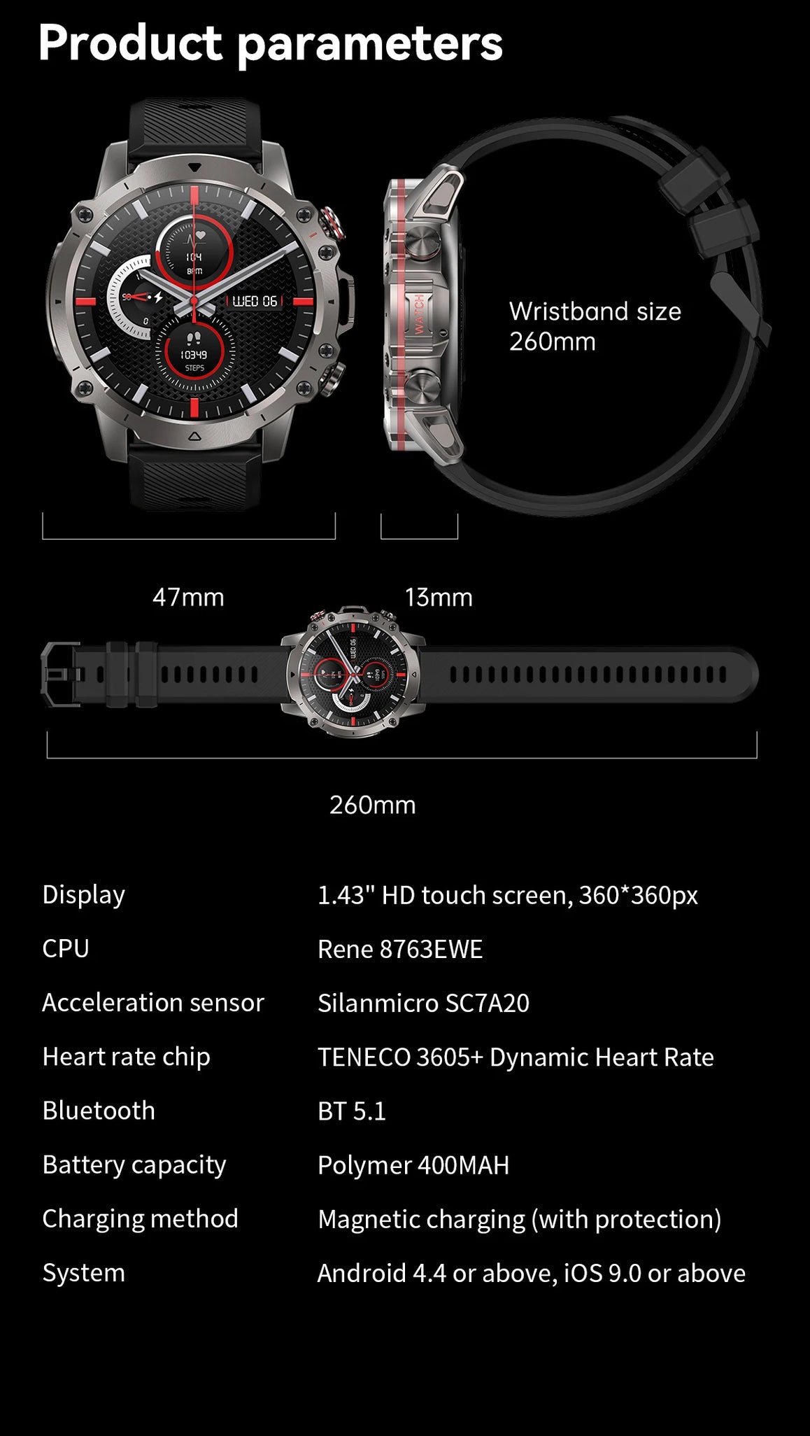 Xiaomi Mijia AMOLED HD Screen Smart Watch Men Bluetooth Calling Smartwatch 2023 Fashion Outdoor Sports Heart Rate Monitor Clock