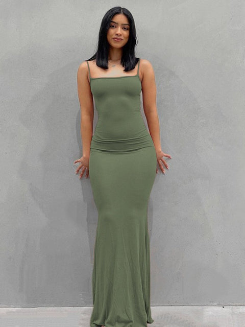Load image into Gallery viewer, Backless Long Maxi Dress
