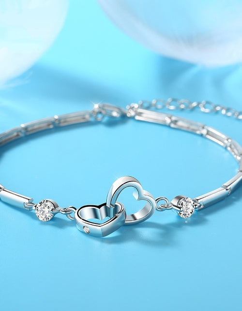Load image into Gallery viewer, Double Heart Bracelet
